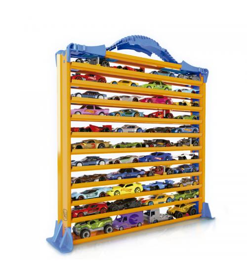 Hot Wheels HWCC9B Rack N' Track Cars & Toys Organiser Storage with 44 Vehicle Compartments